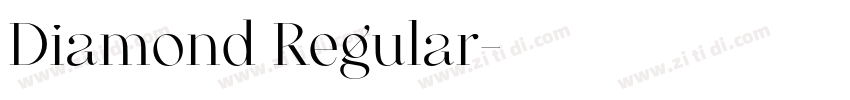 Diamond Regular字体转换